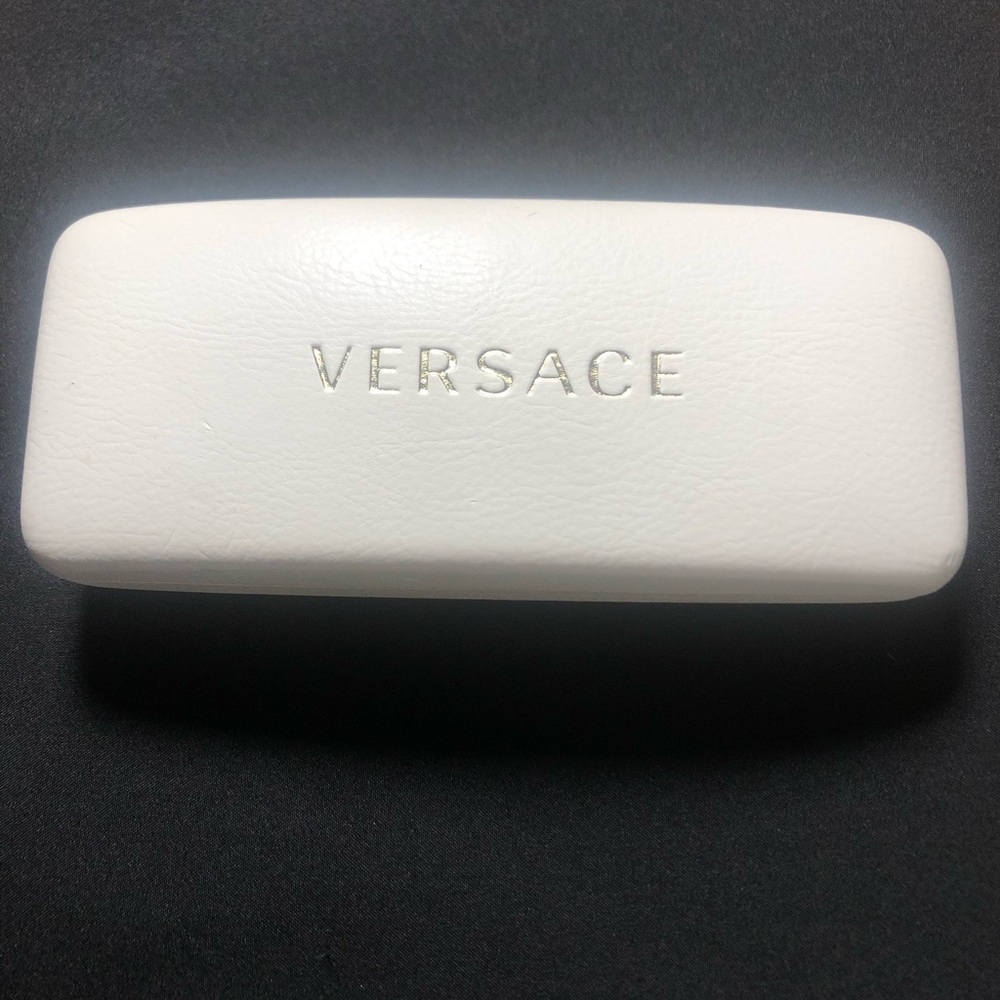 Versace White Eyeglass Case